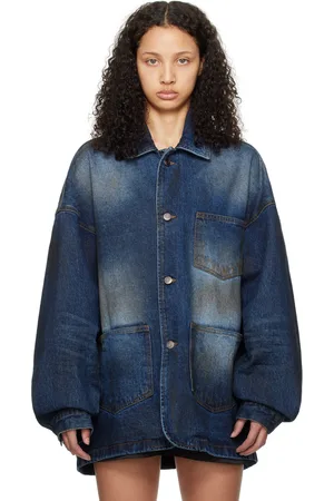 We11 Done Smudged Denim Jacket