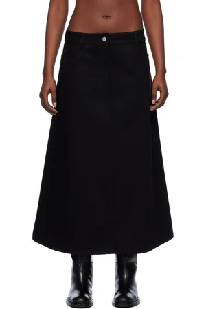 STUDIO NICHOLSON A-Line Denim Maxi Skirt