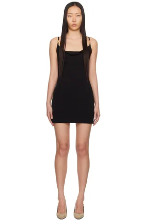 Versace Medusa '95 La Greca Mini Dress in Black