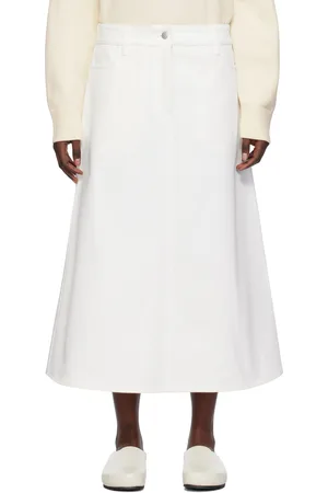 STUDIO NICHOLSON A-Line Denim Maxi Skirt