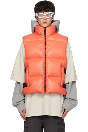 Givenchy Orange Buckle Down Vest