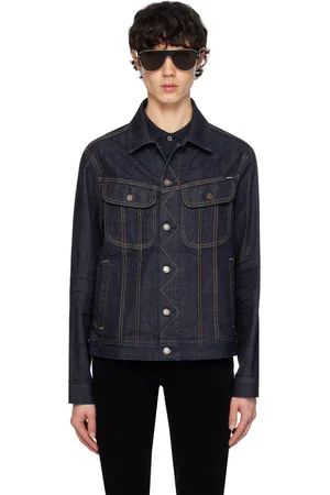 Tom Ford Navy Aged Icon Denim Jacket