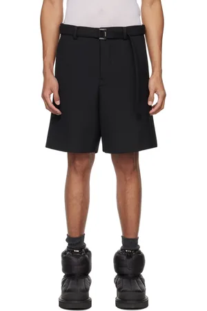 SACAI Black Belted Shorts