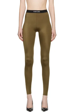 Tom Ford Khaki Lustrous Leggings