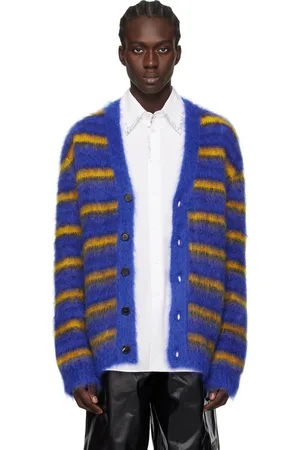 Marni Blue Iconic Stripes Cardigan