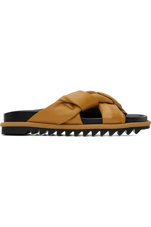 DRIES VAN NOTEN Yellow Braided Sandals