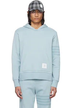 Thom Browne Blue 4-Bar Hoodie