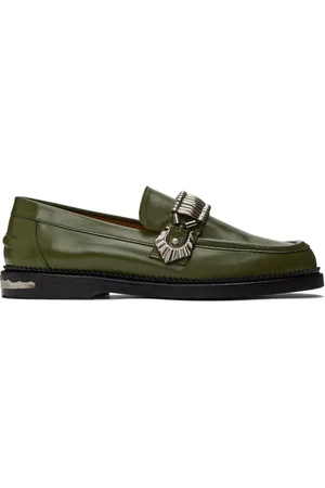 TOGA VIRILIS SSENSE Exclusive Green Polished Loafers