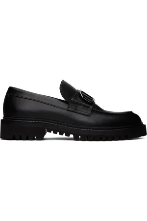 VALENTINO GARAVANI Black Vlogo Loafers