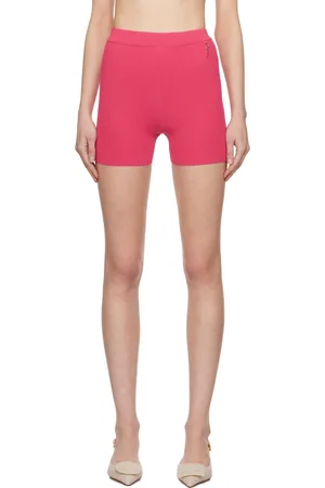 LIU JO mélange pleated-panel shorts - Pink