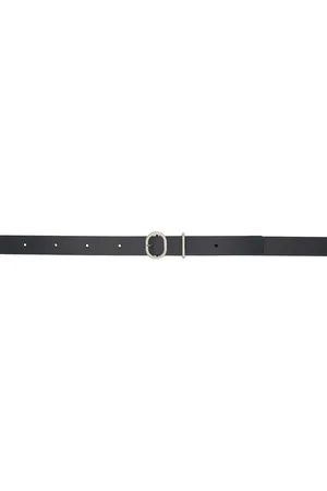 Jil Sander Black Cannolo Belt