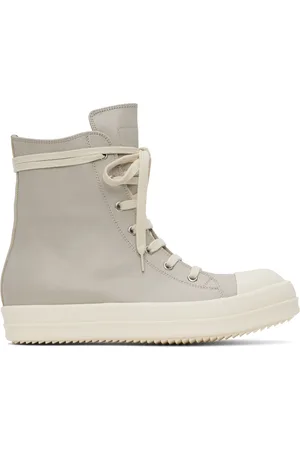 Rick Owens Off-White Washed Calf Sneakers