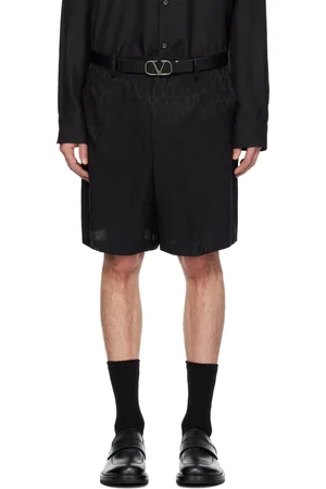 VALENTINO Black Toile Iconographe Shorts