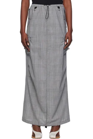 COPERNI Gray Tailored Cargo Maxi Skirt