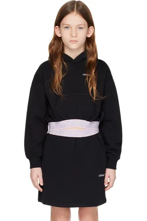 OFF-WHITE Kids Black Bookish Hoodie