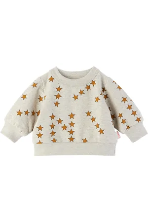 Tiny Cottons Baby Gray Tiny Stars Sweatshirt