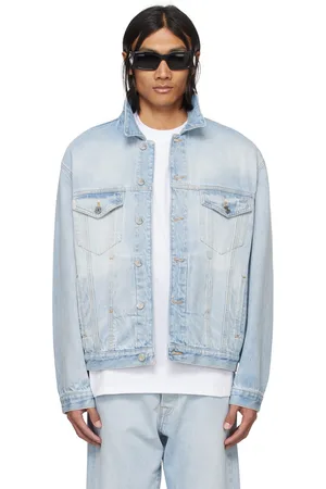 VTMNTS Blue Embroidered Denim Jacket