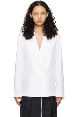 DRIES VAN NOTEN White Blazer Shirt