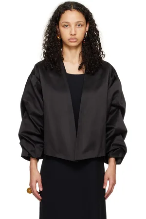 BITE Black Crinkled Sleeve Jacket