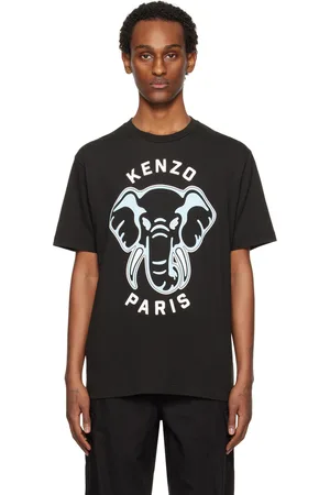 Kenzo Black Paris Elephant T-Shirt