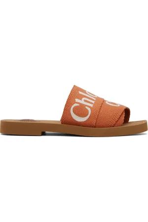 Chloé Orange Woody Sandals