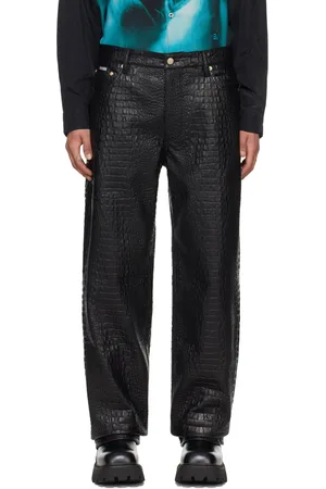 Eytys Black Benz Faux-Leather Pants