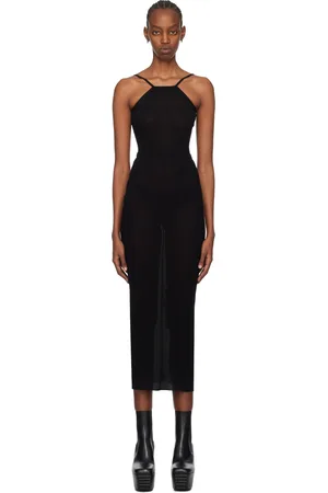 Rick Owens Black Skorpio Midi Dress