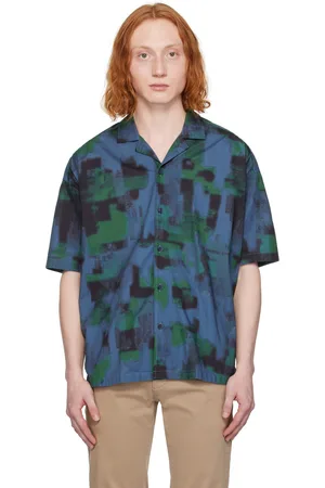 HUGO BOSS Blue & Green Drew Shirt