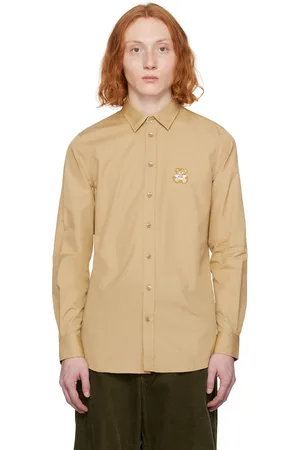 Moschino Beige Teddy Patch Shirt