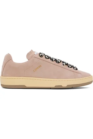 Lanvin Pink Suede Curb Lite Sneakers