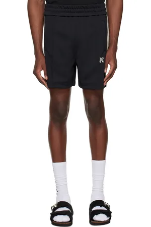 Palm Angels Black Monogram Shorts