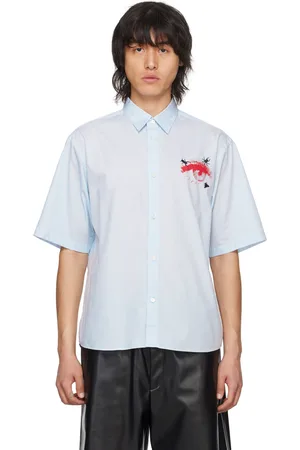 UNDERCOVER Blue Embroidered Shirt