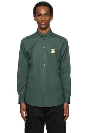 Moschino Green Teddy Patch Shirt