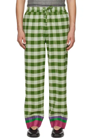 HARAGO Check Trousers