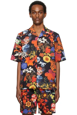 Moschino Multicolor Allover Flowers Shirt