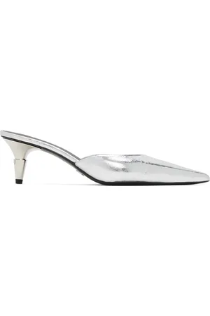 Proenza Schouler Silver Spike Mules