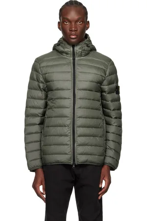 Stone Island Khaki Patch Down Jacket