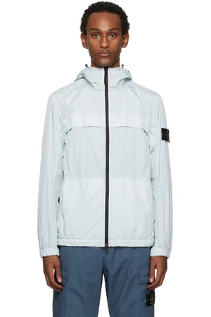 Stone Island Blue Crinkle Reps R-NY Jacket