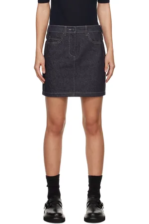 Max Mara Blue Giubba Miniskirt