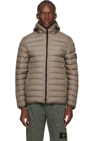 Stone Island Gray Patch Down Jacket