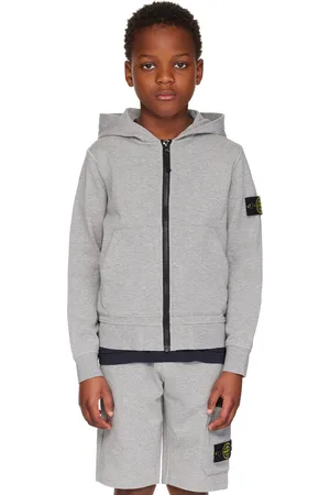 Stone Island Kids Gray 60740 Hoodie