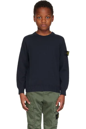 Stone Island Kids Navy Patch Sweater