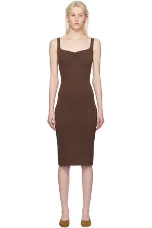 Gil Rodriguez Brown Corazon Midi Dress