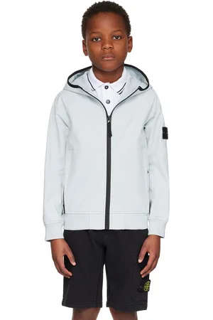 Stone Island Kids Blue Patch Jacket