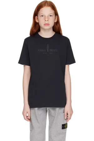 Stone Island Kids Navy Printed T-Shirt