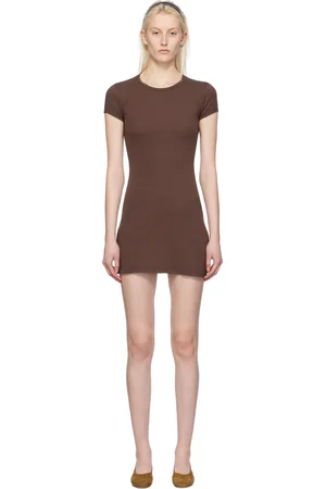 Gil Rodriguez Brown Bellevue Minidress