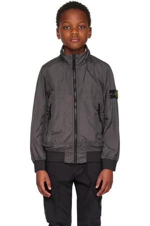 Stone Island Kids Gray Patch Jacket