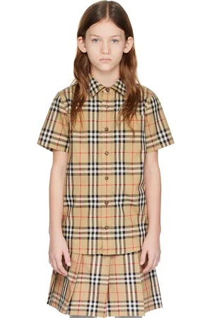 Burberry Kids Beige Check Shirt