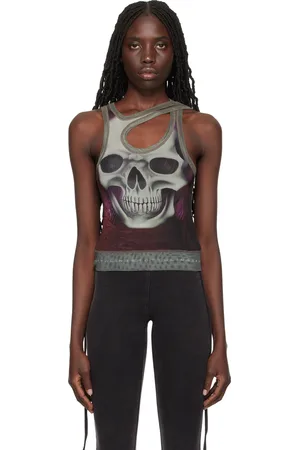 OTTOLINGER Khaki Printed Tank Top