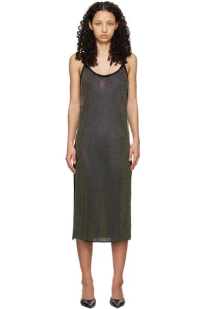 STINE GOYA Black Oakley Midi Dress